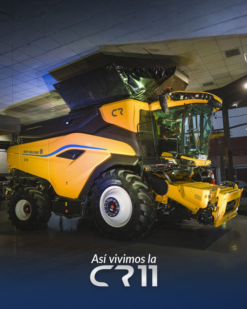Jornada de la cosechadora New Holland CR11 en Catelli