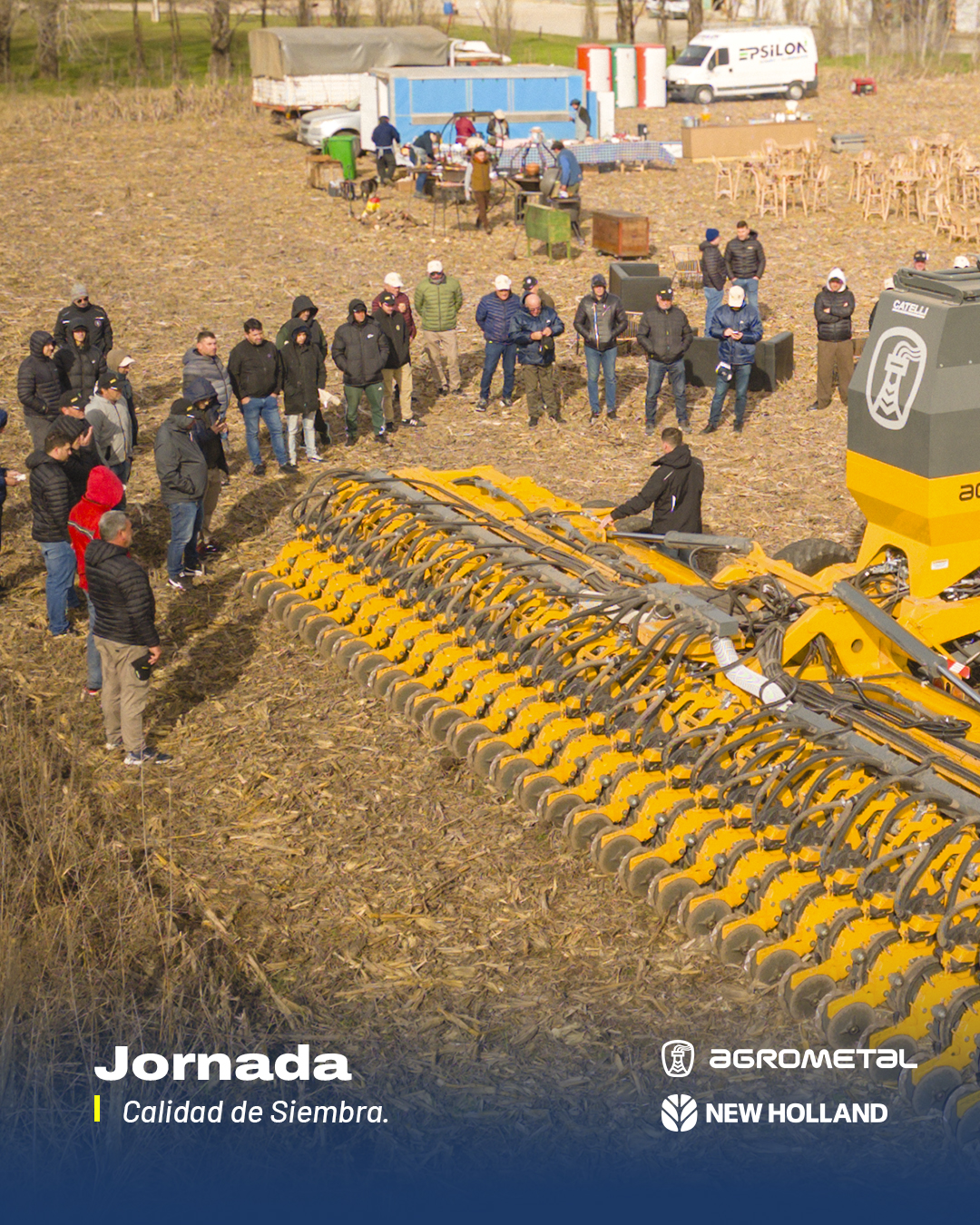 Jornada Calidad de Siembra de Catelli y Agrometal en Marcos Juárez